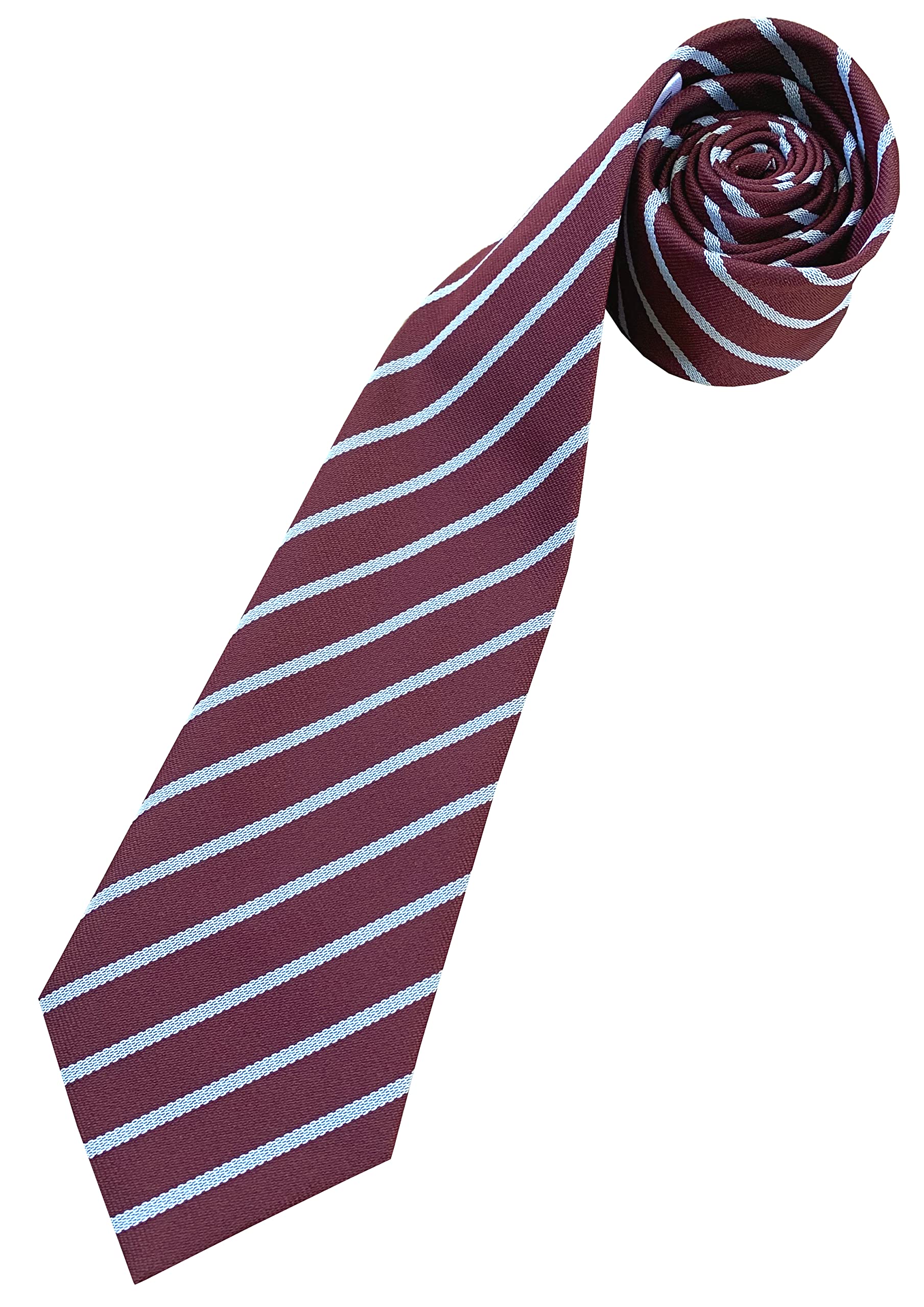 Kids Matilda School Tie (52 inch length) Fancy Dress, Maroon, White