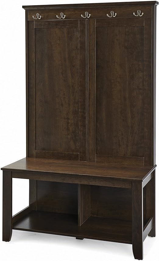 Home Better Homes and Gardens Parker Hall Tree Bench Estate Toffee