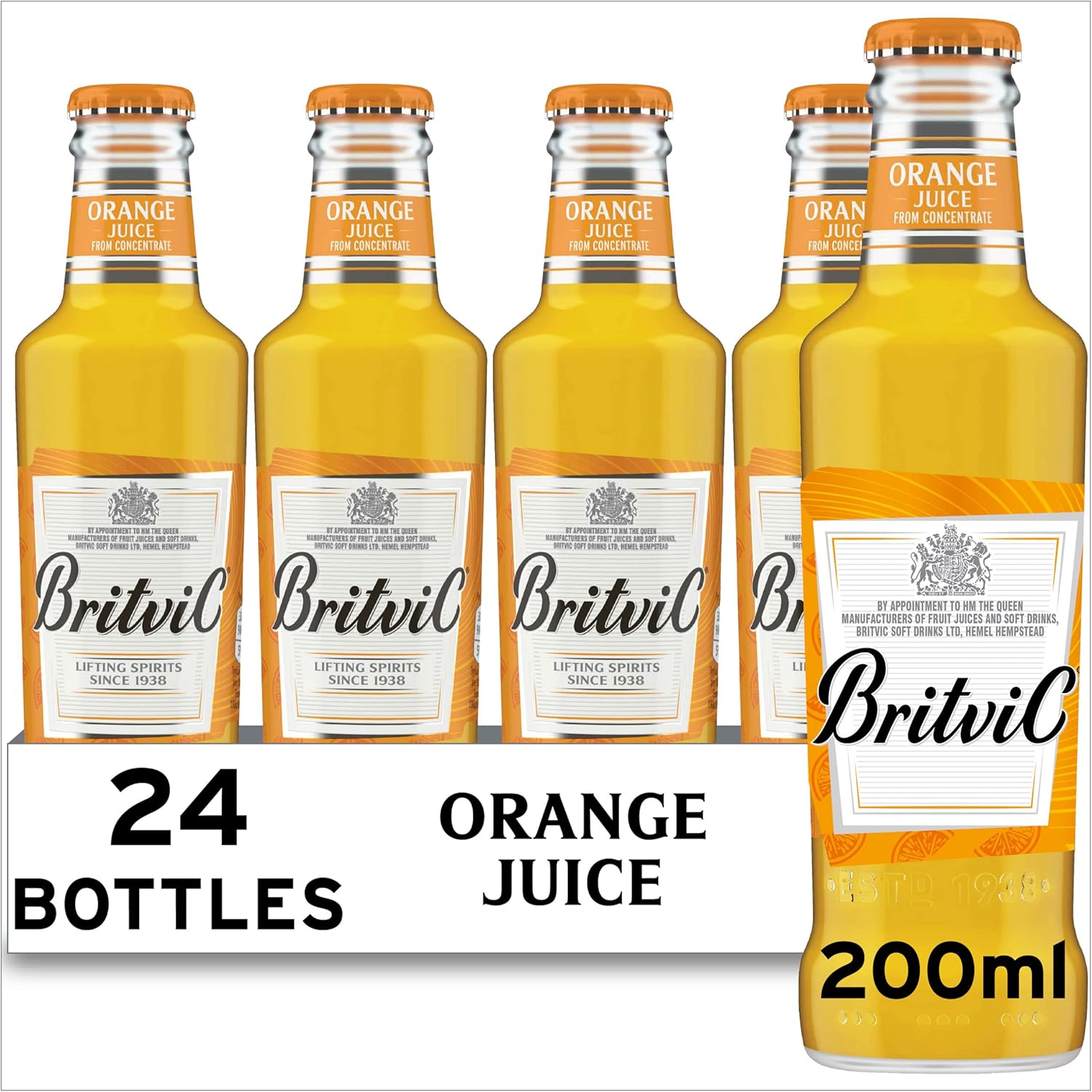 Britvic Orange Juice Expertly Blended Drink Pack of 24 x 200ml