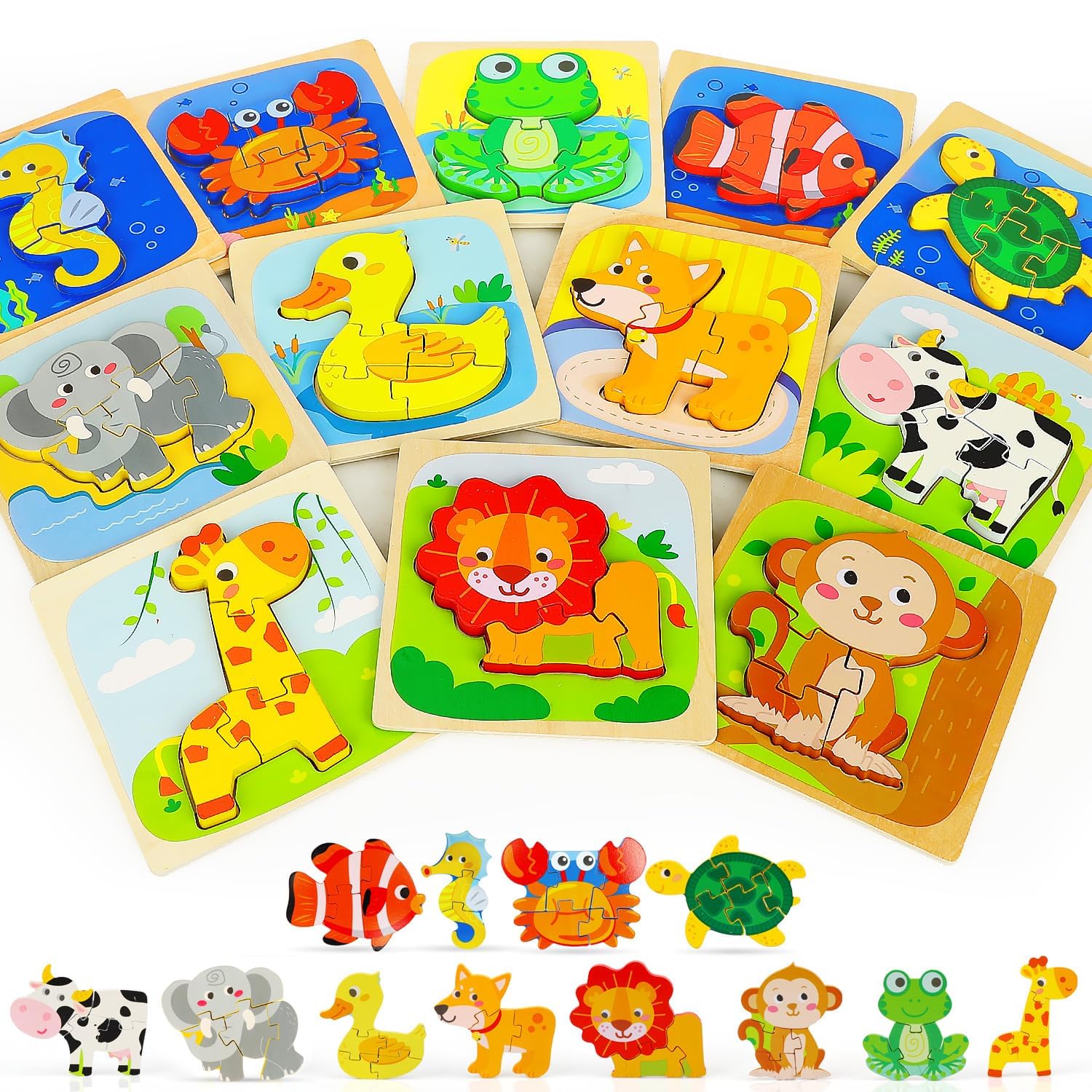 yunn⭐︎kids LIFE Amazon.com: TOY Life Toddler Puzzles Ages 2-4, Wooden