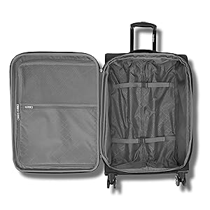 Samsonite Saire LTE Softside Expandable Luggage with Spinner Wheels, 3-Piece Set (20/25/28), Caribbean Blue