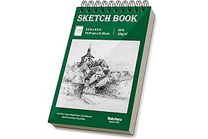 Sketchers 5.5x8.5" Heavy-Weight Sketchbook - Your Perfect Companion for Artistic Explorations