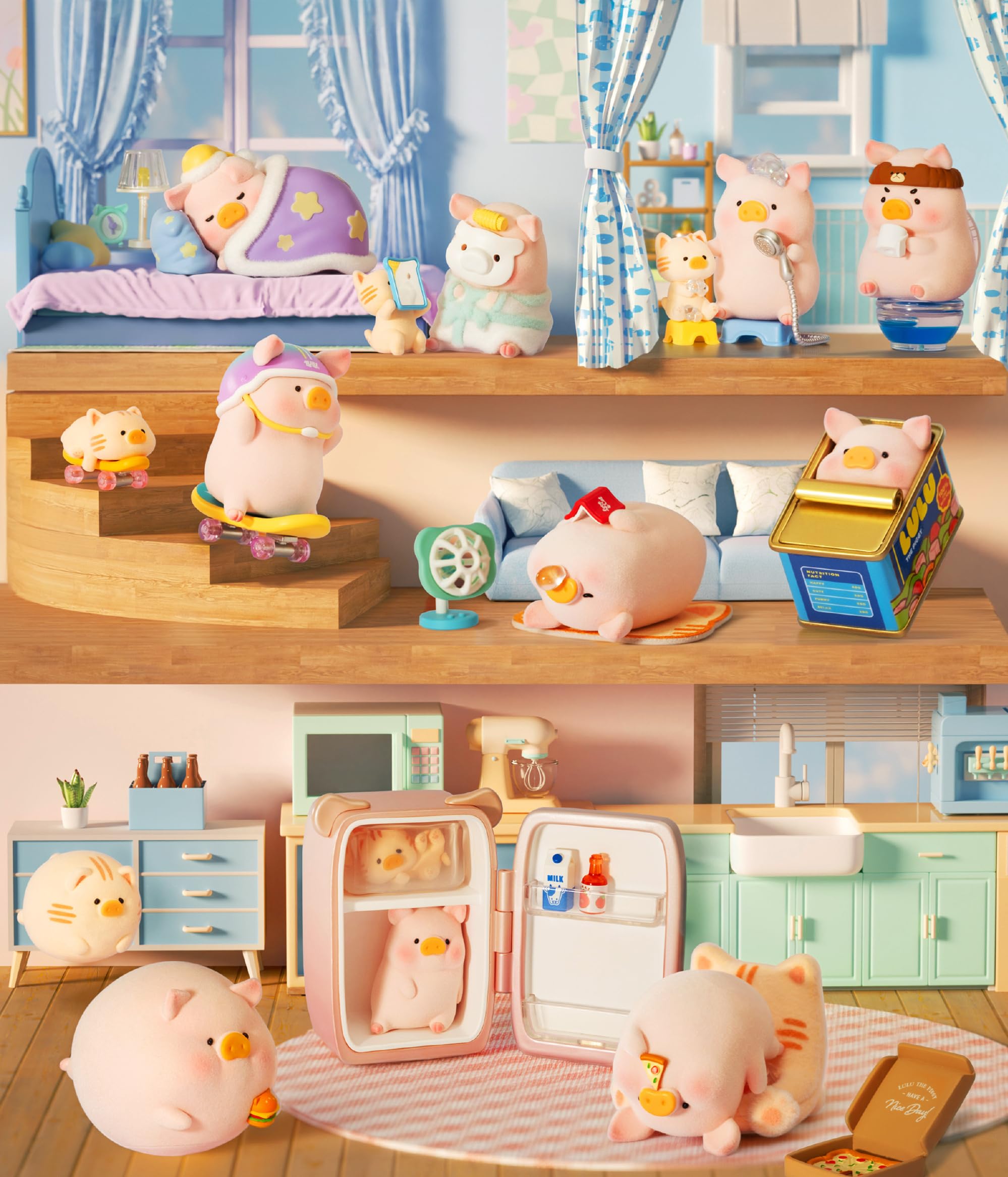 Lulu the Piggy フィギュア 3体セット 新発売【フィギュア】子豚Lulu lulu the piggy x Cici story's