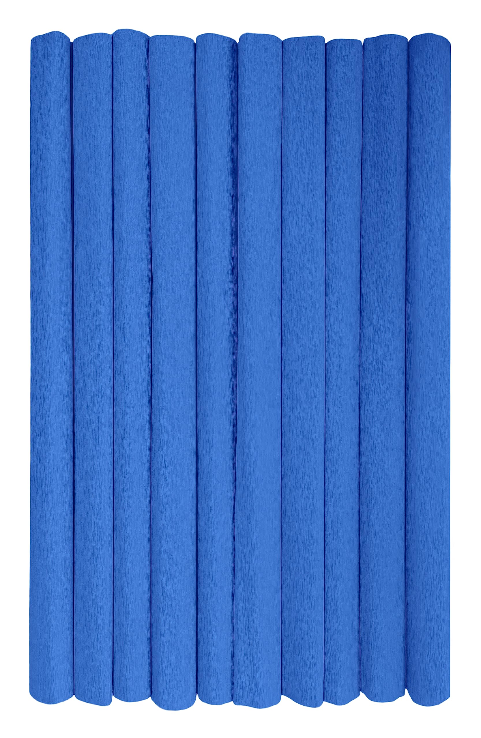 Interdruk - Crepe Paper Rolls for Kids, DIY and Decorations - Pack of 10 Reels (50cm x 200cm, 28g/m2) - 18 Sky Blue