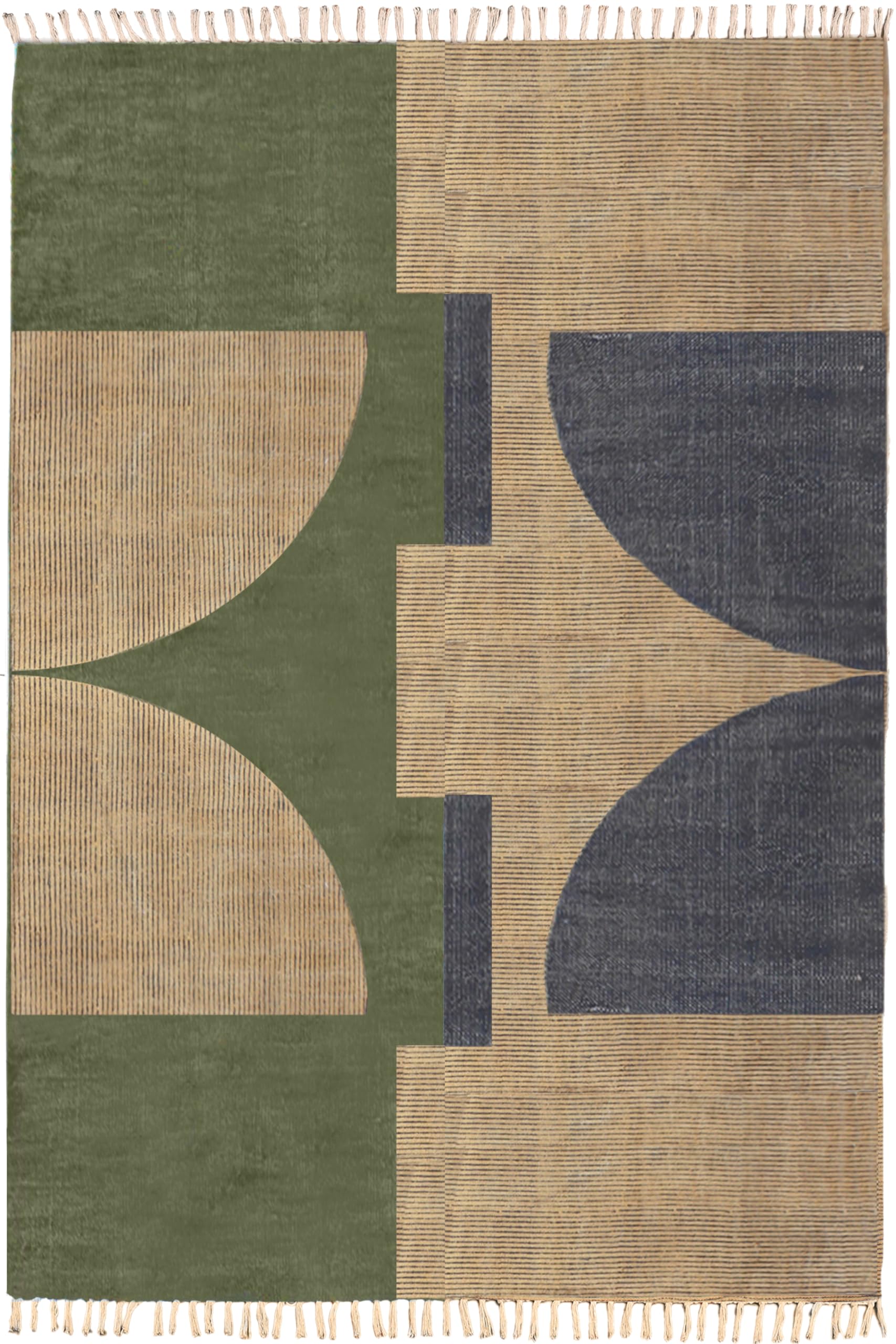 Tapis Kilim tissage plat coton lavable chambre salon table à manger