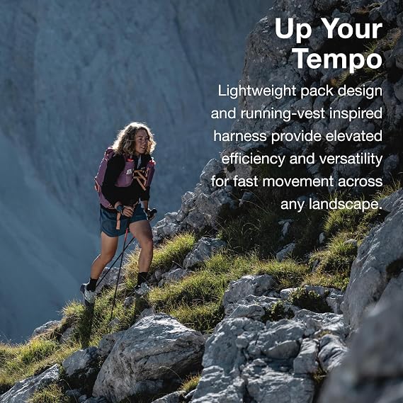 Osprey Tempest Velocity 30L Women's Hiking Backpack, Dark Charcoal/Chiru Tan, WXS/S