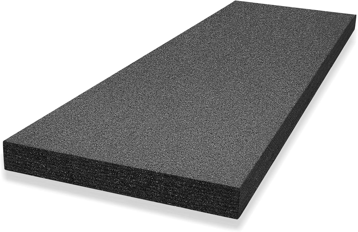 Ramede Customizable Polyethylene Foam Sheet 54 x 16 x 2 Inch Black Foam Insert Pad Cushion for Gun Packing Case, Crafts, Transport, Toolbox Storage, Organization, DIY Projects(1 Piece) 1 54 x 16 x 2 Inch