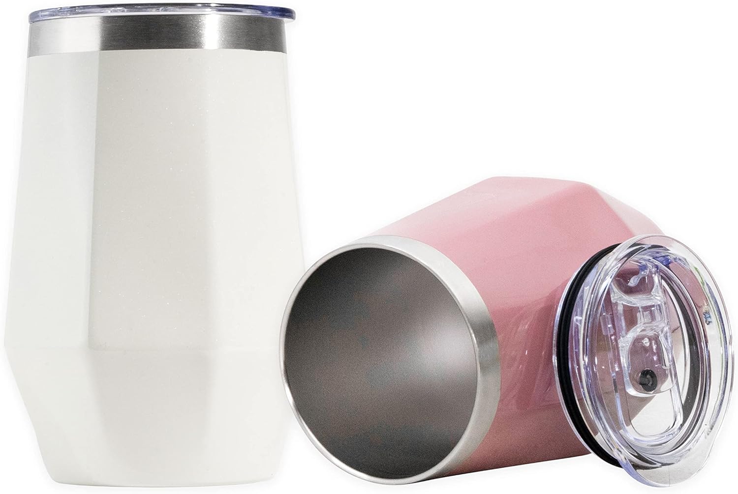 Lot De 5 Gobelets Transparents Avec Couvercle Et Paille, 473 Ml