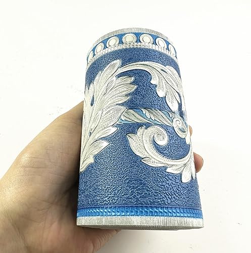 Miniatura 5 de Moyishi Papel de pared 3D de peonía real de 16.4 ft, fácil de aplicar (marrón)