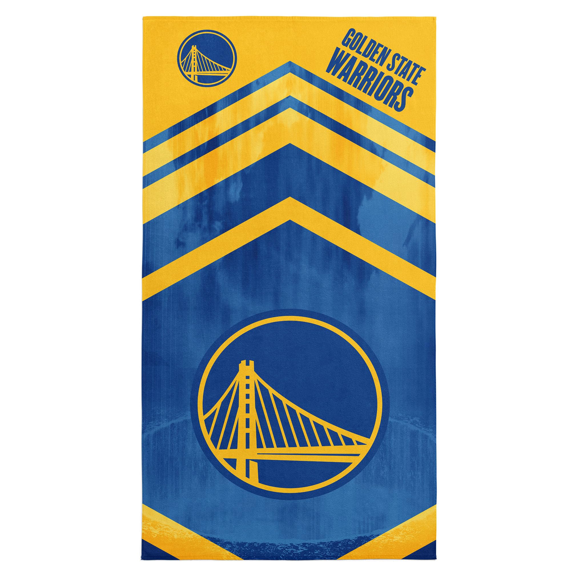 Northwest NBA Golden State Warriors “Shatter” Microfiber Beach Towel, Quick-Drying, Sand-Free, Lightweight, Ultra-Absorbent Towel for Pool, Travel &