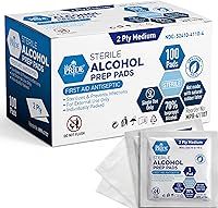 Vista 9 de MED PRIDE Almohadillas de preparación de alcohol estéril, antisépticas, 70% isopropilo, envueltas individualmente, toallitas de grado médico de 2