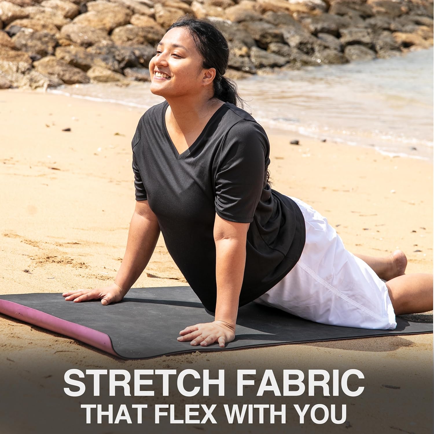 Kanu Surf Women's Plus-Size Solid UPF 50+ Swim Shirt Rashguard - Image 6