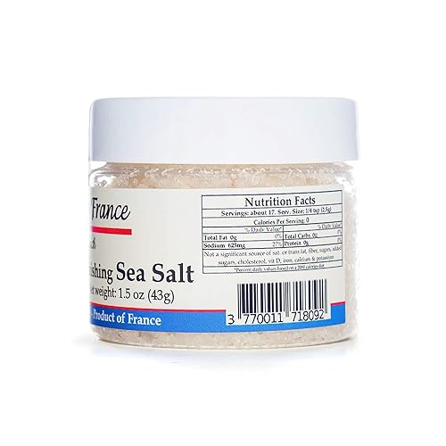 Miniatura 3 de Sal de acabado de sal marina francesa Fleur De Sel de Francia (1.5 oz)