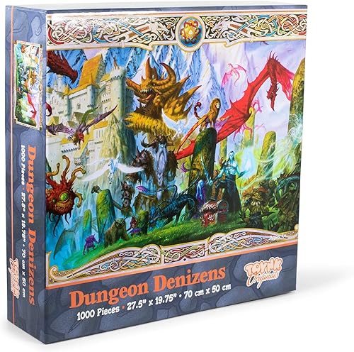 Miniatura 2 de Dungeon Denizens - Rompecabezas de monstruo mítico para adultos y niños  Juguete de rompecabezas de 1000 piezas  Regalos divertidos de cuarentena