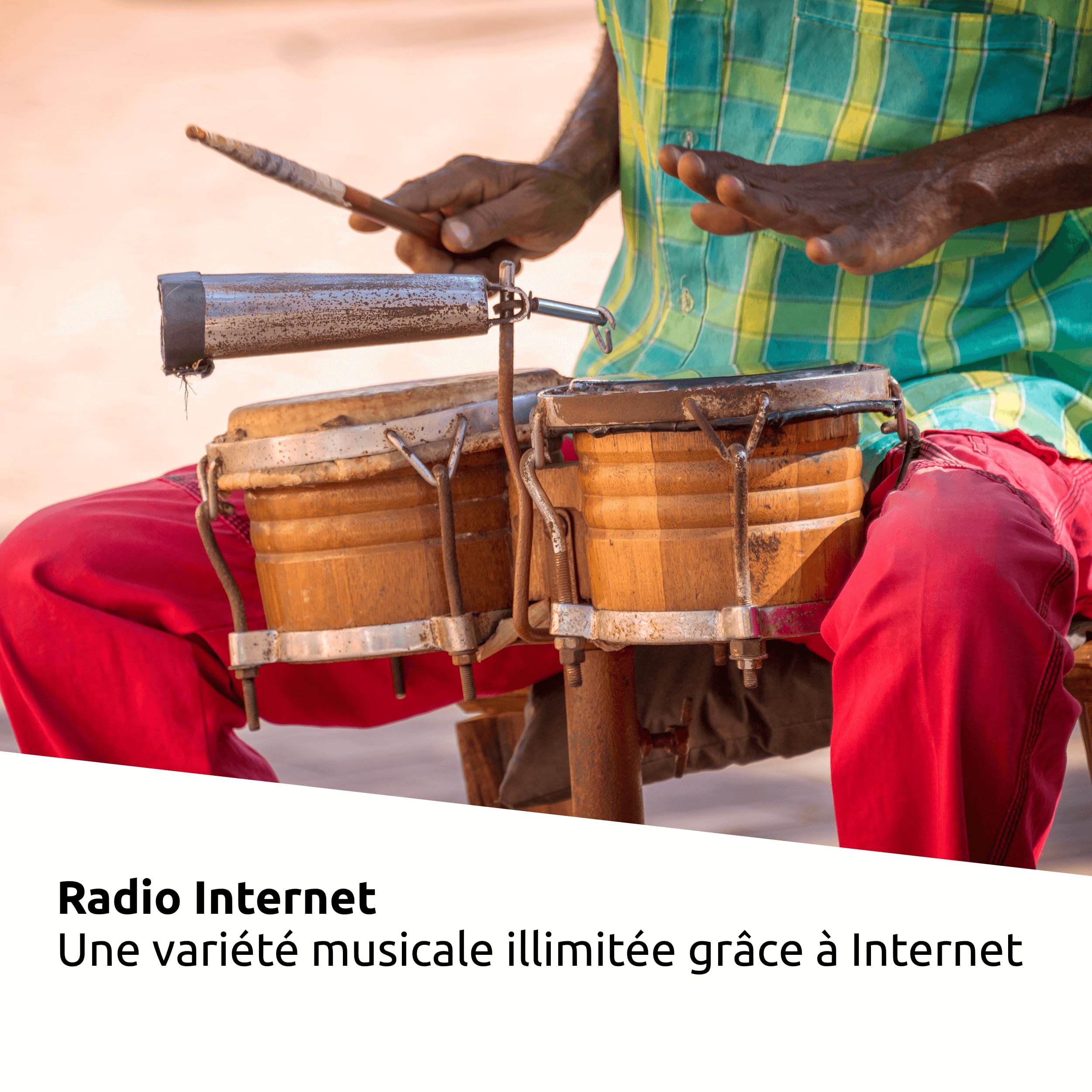 TechniSat DIGITRADIO 550 IR - Radio Internet stéréo, Dab+, FM, Wi-FI | Bluetooth, contrôle par Application, réveil, Blanc