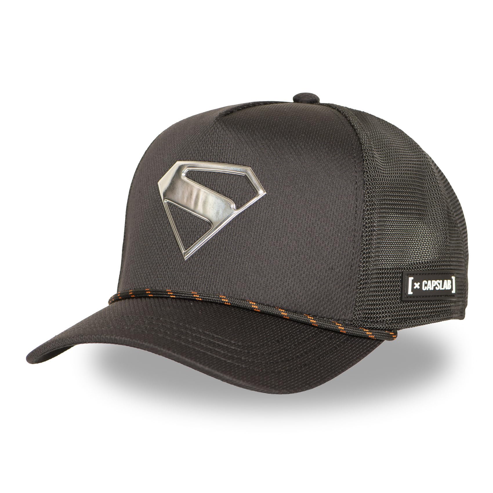 Capslab DC Comics Finitions Premium Cap Women/Men - Curved Brim Baseball Snapback, with Peak, Lining All-Season Spring Summer Autumn Winter - One Size Black