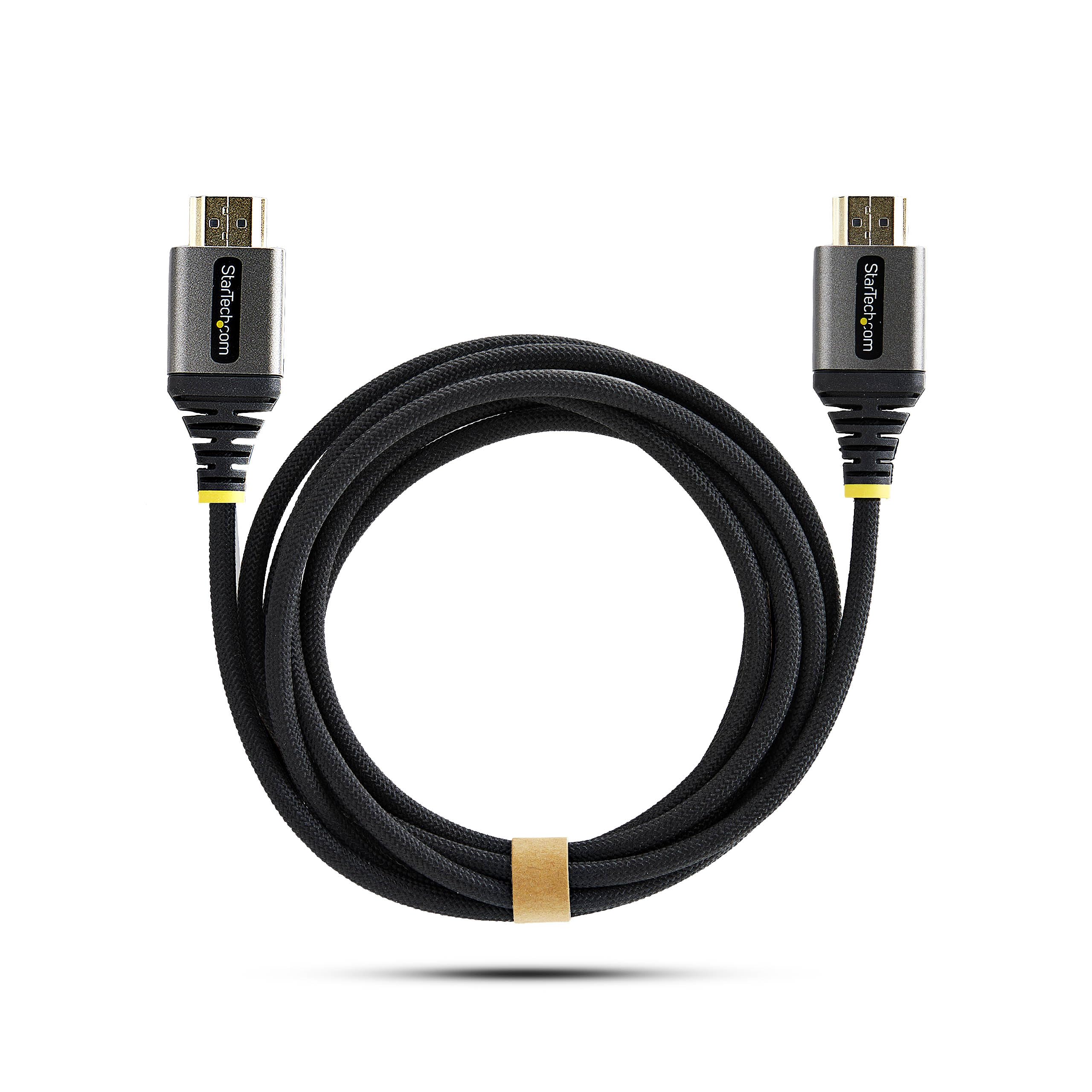 StarTech Cable HDMI Certificado 3m Ultraflexible Trenzado - 4K 60Hz - HDR10 | Cubierta de silicona de baja memoria, Exterior de nailon, Conectores Quick ID, Conforme con RoHS