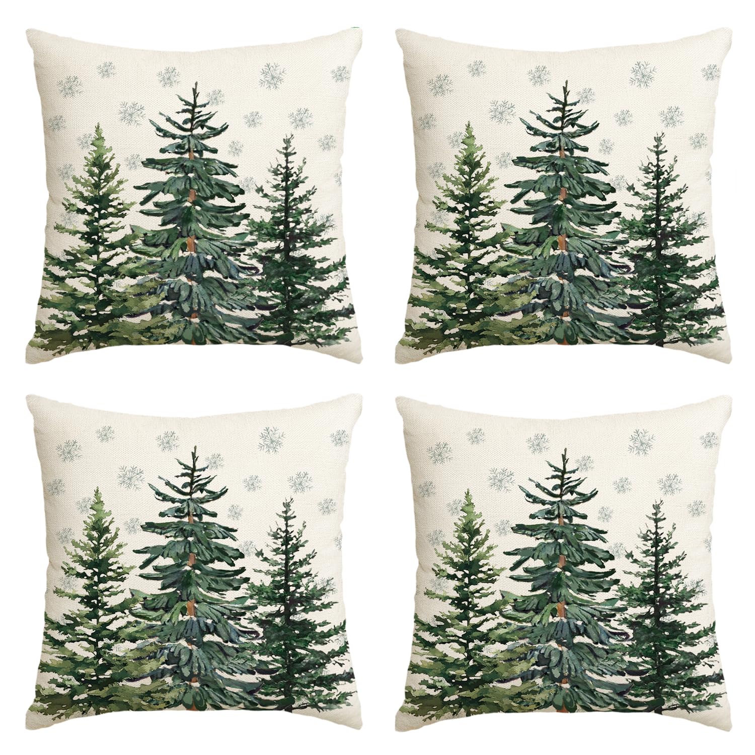 Housses de coussin de Noël motif flocons pour créer un salon chaleureux