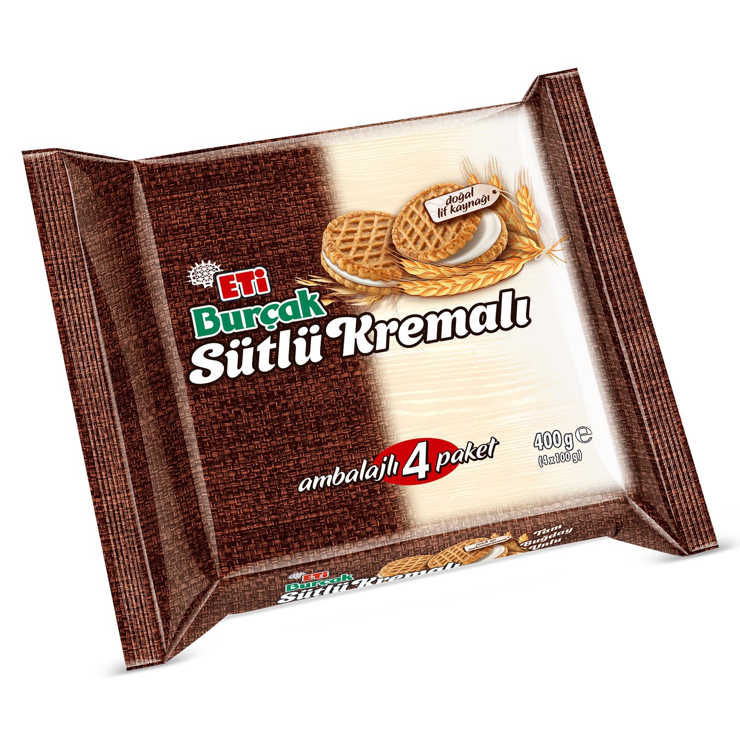 Eti Burçak Kremalı Bisküvi 4'lü 400 g