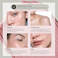 Vista 6 de bayfree Multi Glow Balm, Cream Blush for Cheeks, Blush Balm Face Makeup, Radiant Finish, Hydrating, Creamy, Lightweight & Blendable Color, Face Rocío