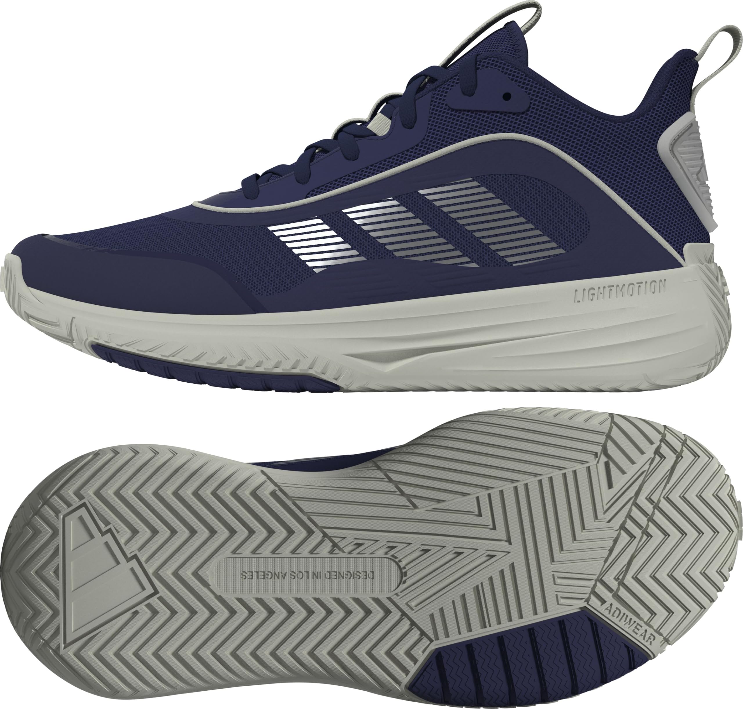 adidas Men's Ownthegame 3.0 Dark Blue/Silver Met./Grey Two 9 UK 43 1/3 EU