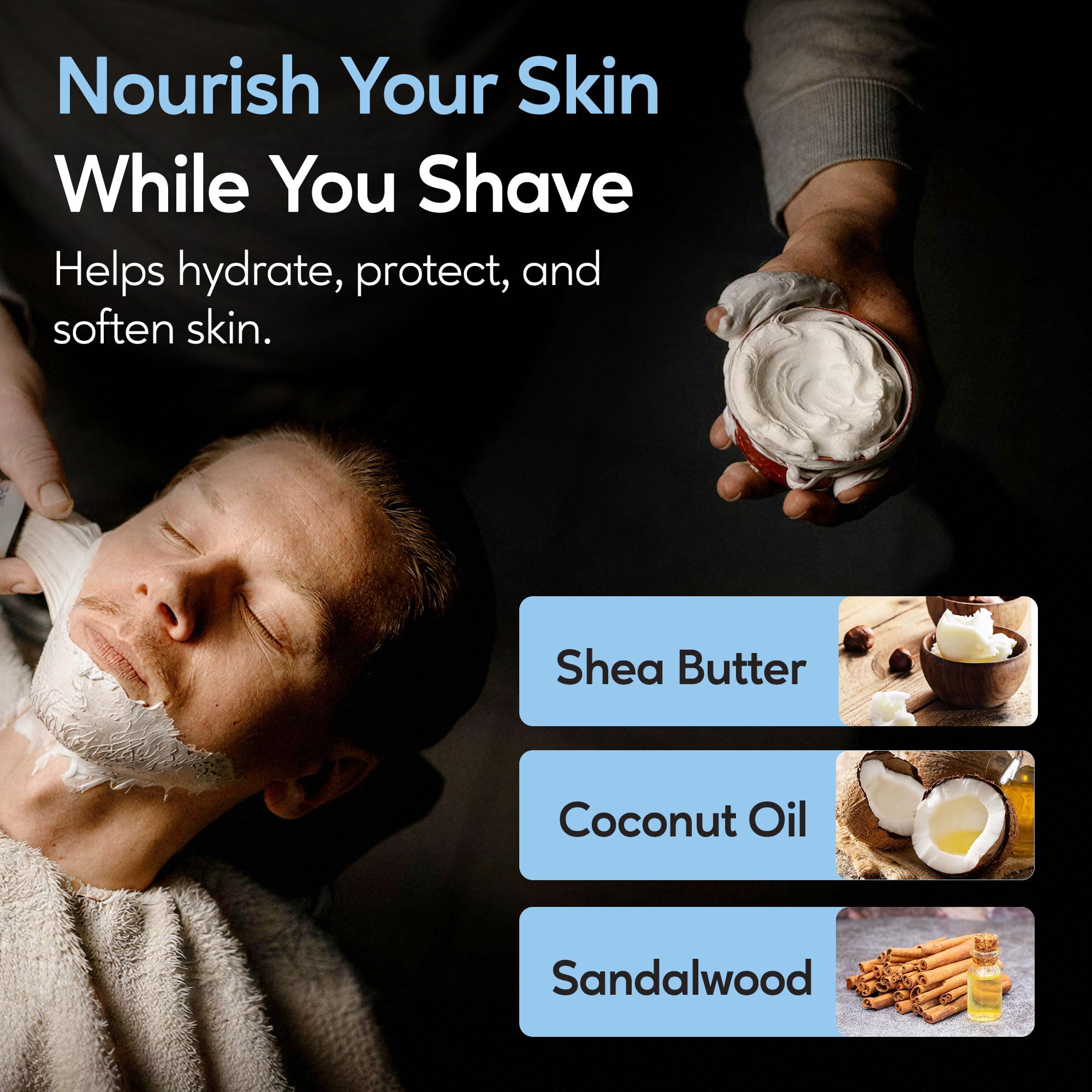 Henry Cavendish SEXXY Mydło do golenia z masłem shea i olejem kokosowym. 3,8 oz Puck Refill. Mens Shave Soap. All Natural. Rich Lather, Smooth Comfortable Shave. Dla pań i panów.