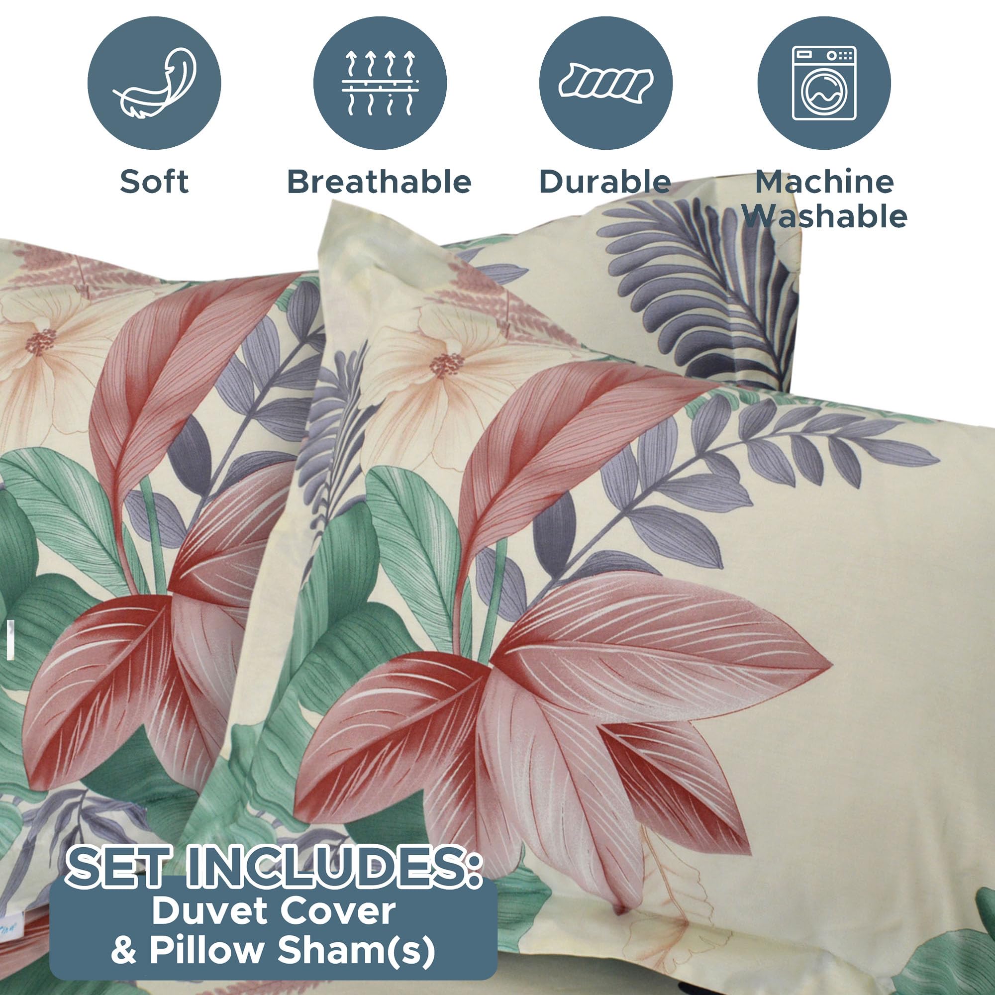 Amazon｜Essina キングサイズ 掛け布団カバーセット 3点 コットン 620