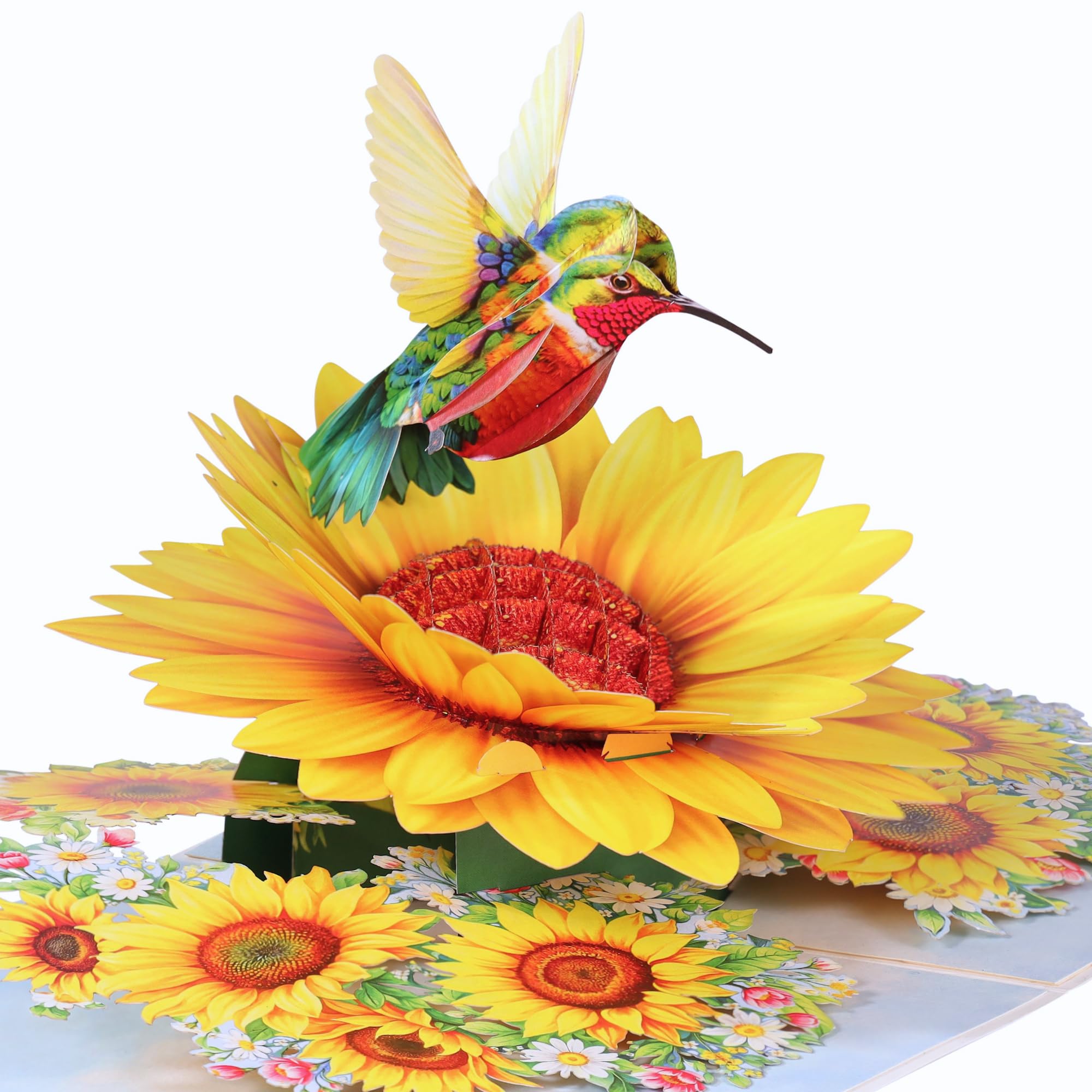 Muttertagskarten mit Kolibri-Sonnenblume, 3D-Pop-Up-Geburtstagskarte für Frauen, Mutter, Ehefrau, Tochter, sie, Schwester, Freundin, Oma, ideales Geschenk zum Valentinstag, Dankeschön, Genesung