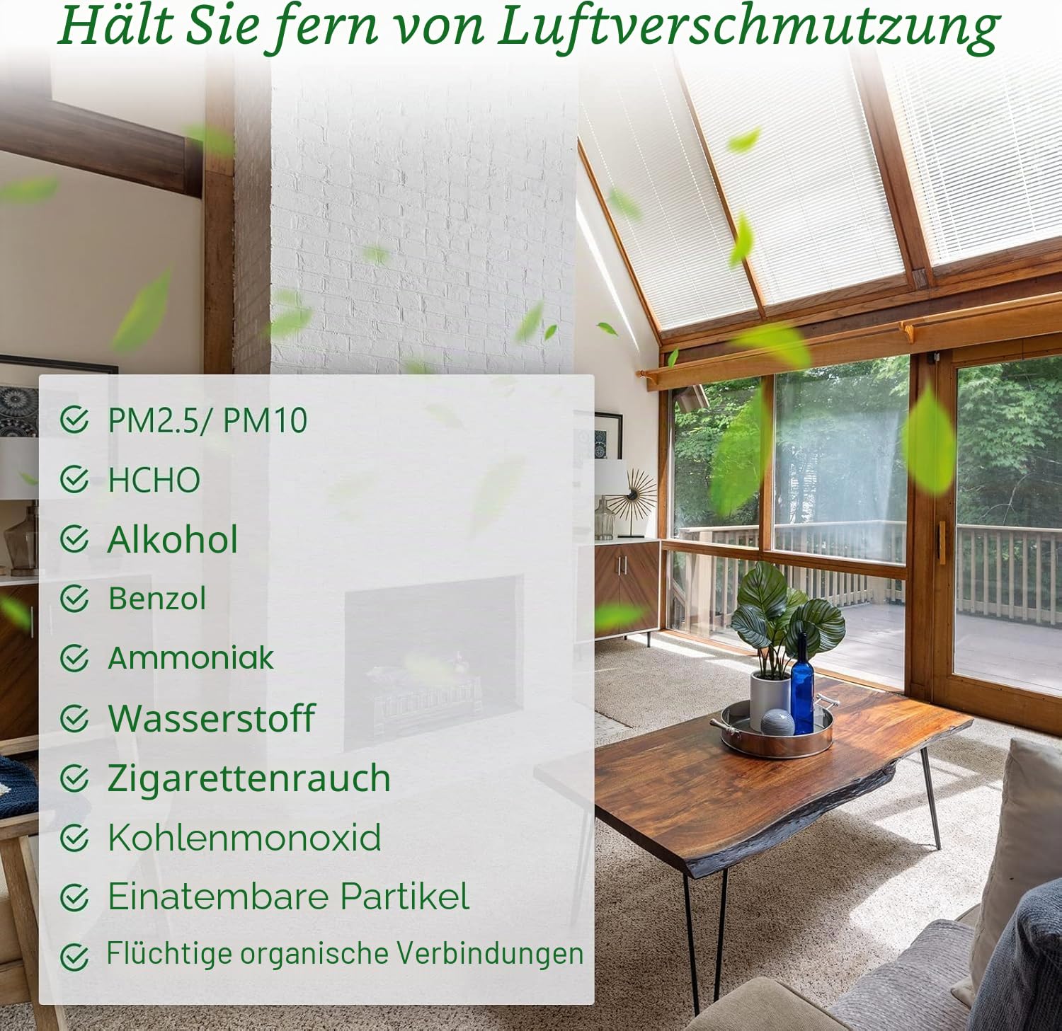 3 in 1 Luftqualitätsdetektor 5800s, Luftqualität Formaldehyd Detektor, Air Quality Monitor zur Prüfung von PM2.5 PM10 HCHO TVOC, USB Wiederaufladbar für Zuhause Büro