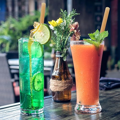 Miniatura 7 de Pajitas biodegradables de caña de azúcar de 0.47 pulgadas de ancho, 100 pajitas para batidos, desechables, compostables, ecológicas, para té de