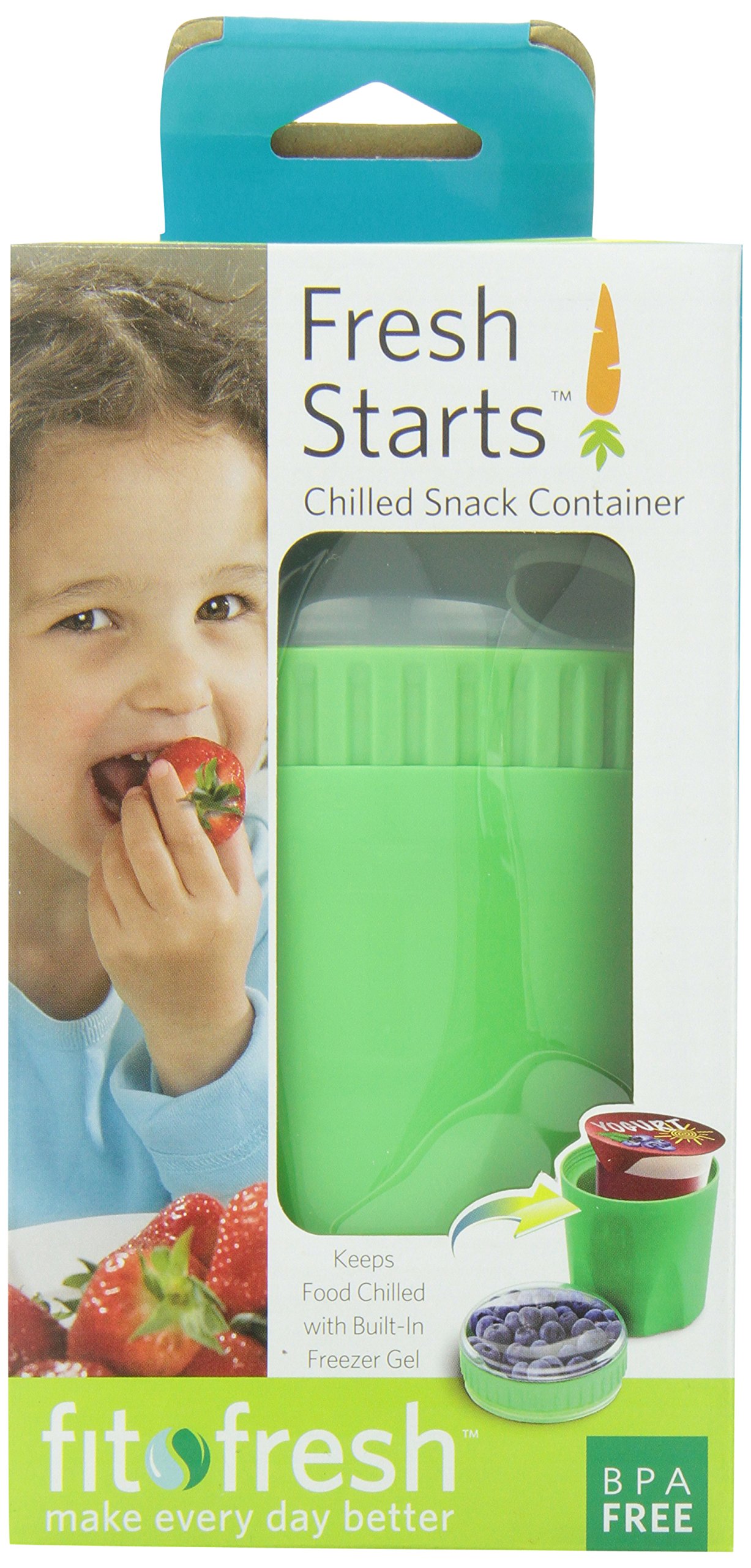 Fit & Fresh Chilled Yogurt and Snack Container, Reusable, BPAFree