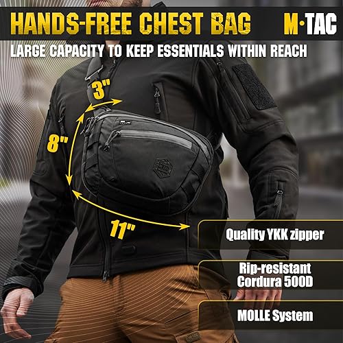 Miniatura 2 de M-Tac Elite Sphaera - Bolso grande Gen 2 Bolso táctico Ocultar llevar el pecho Sling Pack CCW Bolsa