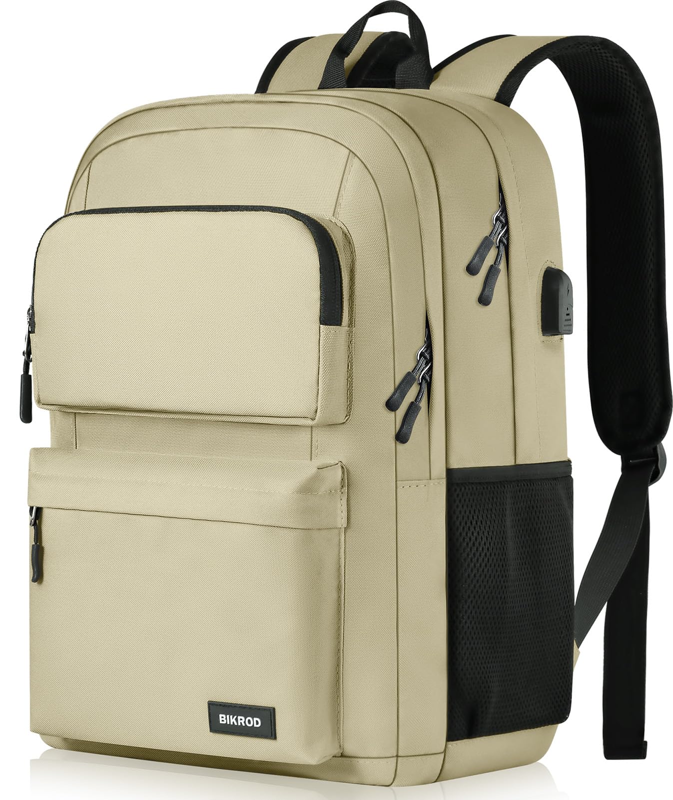 Backpack for School Teen Boys and Girls, Carry-on Lightweight Casual Bookbag with USB Charging Port Fit 15.6 Inch Notebook