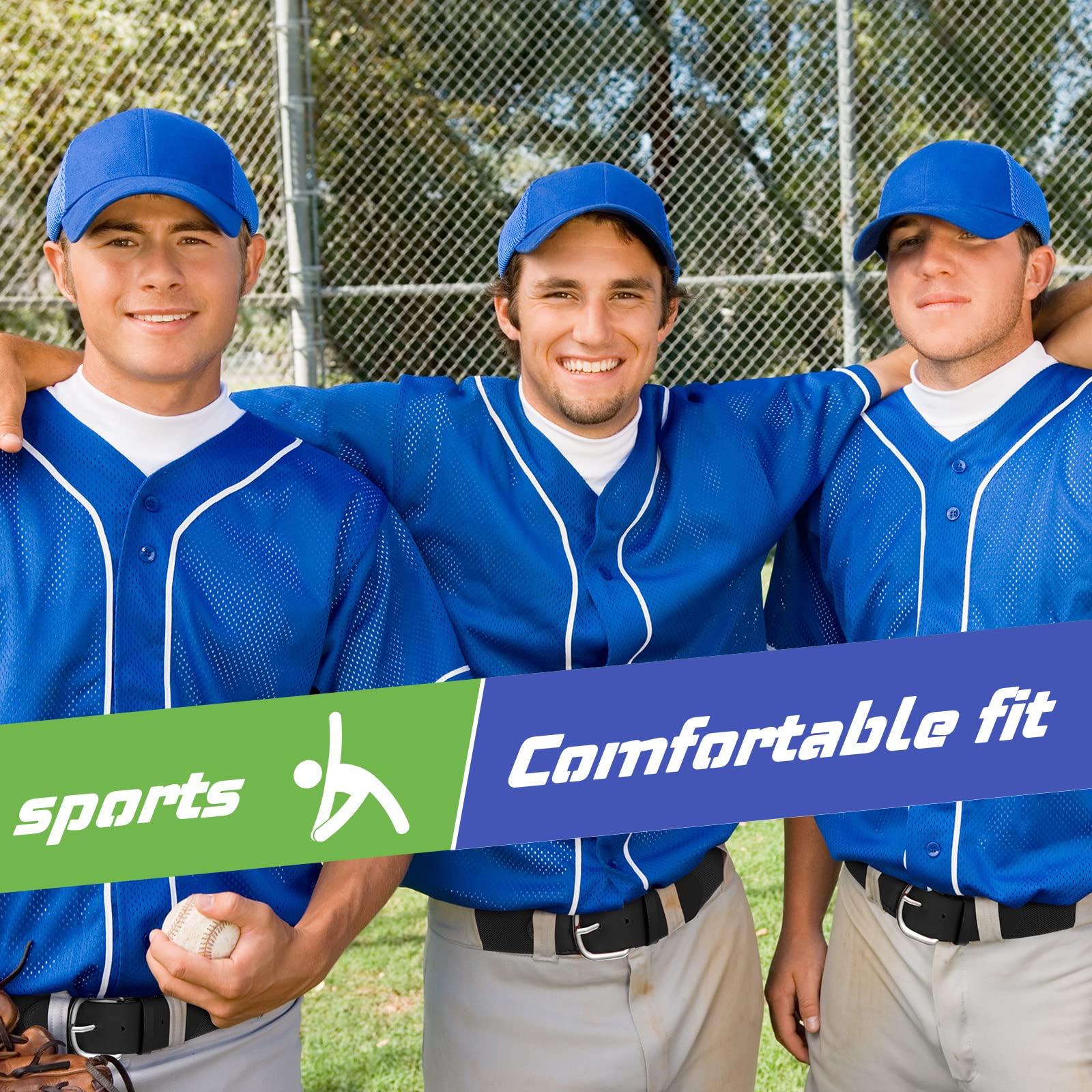 Hercicy 12 Pcs Baseball Belts Softball Belts Bulk for Adult and Youth Adjustable