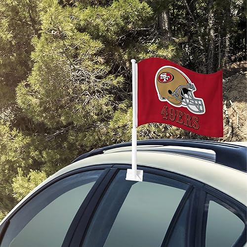 Miniatura 6 de Rico Industries NFL - Bandera de doble cara para automóvil, accesorio para auto