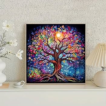 ダイヤモンドアート 絵画 スクエアビーズ 生命の木 150x50cm ダイヤモン ダイヤモンドアート 絵画 スクエアビーズ 生命の木 150x50cm