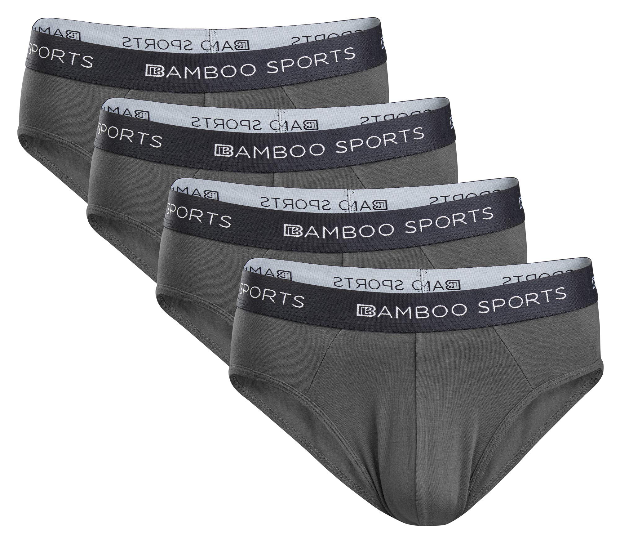 BAMBOO SPORTS BMens No Fly Briefs- Super Soft & Comfortable Fit