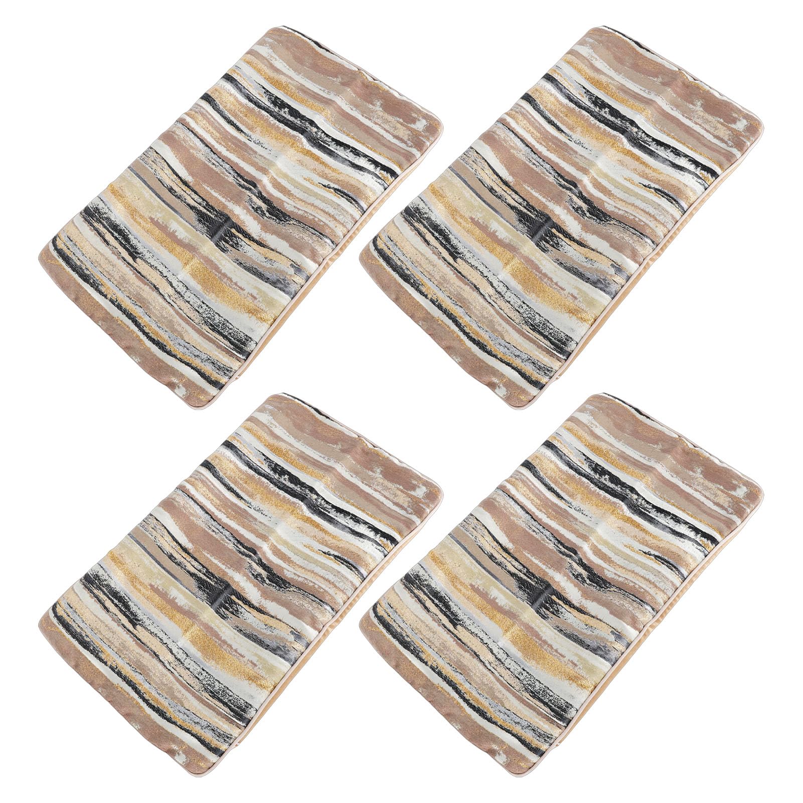 Buachois 4 Sätze Dekorative Sofa Kissenbezüge schwarz goldenes Schlafsofa (50,8 x 30,5 cm / 20 x 12 Zoll)