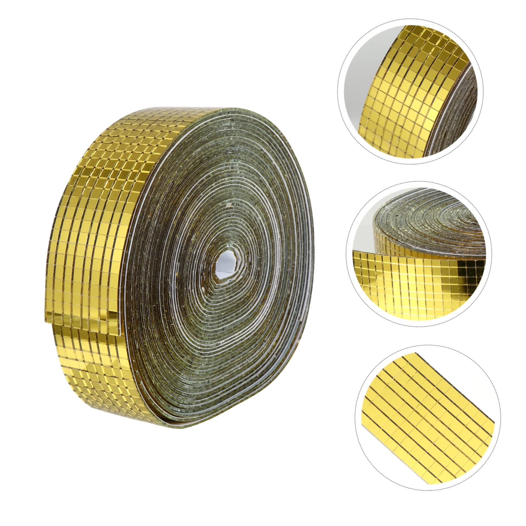 TOPPERFUN Płytki Mozaikowe Craft 10m Rolka Samoprzylepna Lustrzane Naklejki Mozaikowe Łatwe w Aplikacji Naklejki na Płytki do Wystroju Domu