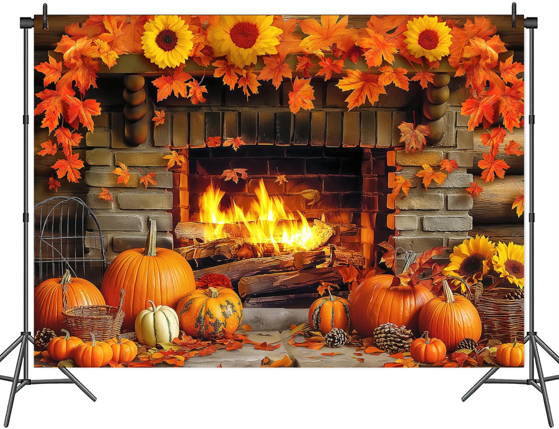 Telón De Fondo Para El Día De Acción De Gracias, Otoño, Cosecha, Calabaza,  Heno, Hojas De Arce, Fotografía De Acción De Gracias, Fondo De Fotografía  De Baby Shower, Niños, Decoración De, image size:1946x1491