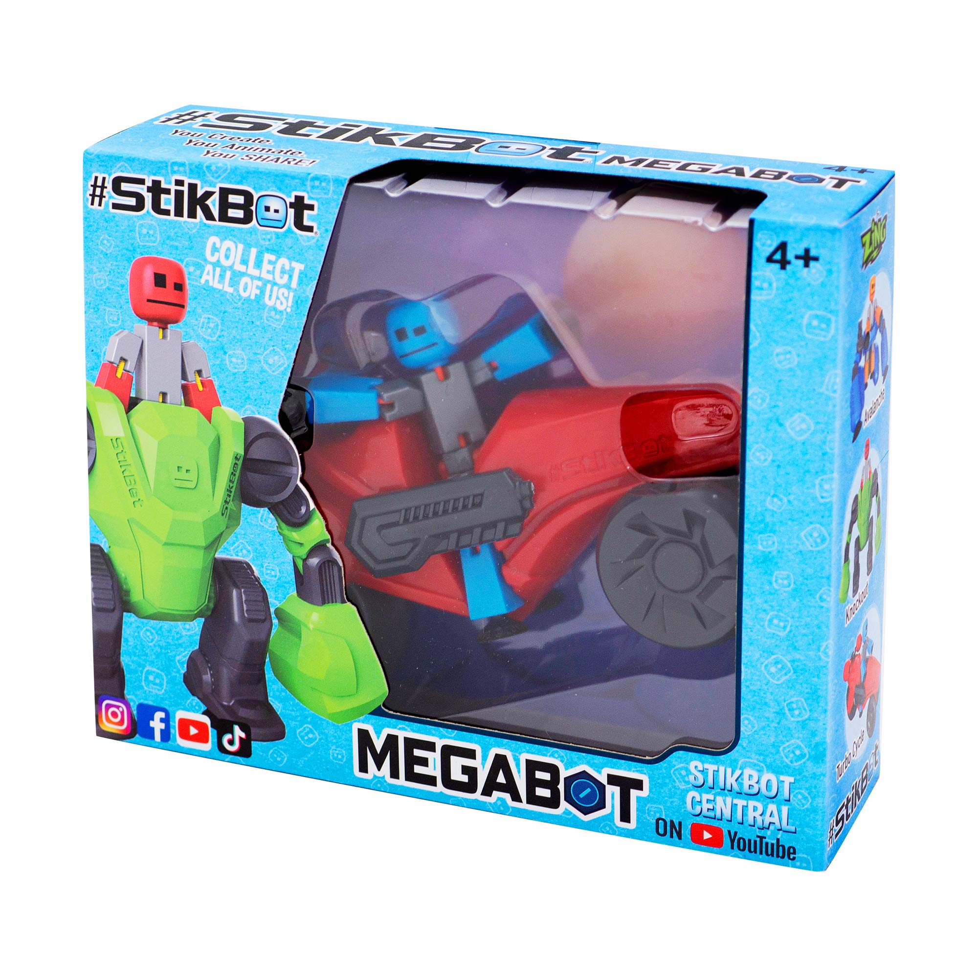 StikBot Zing Megabots 3 Pack, Complete Set of 3 Italy