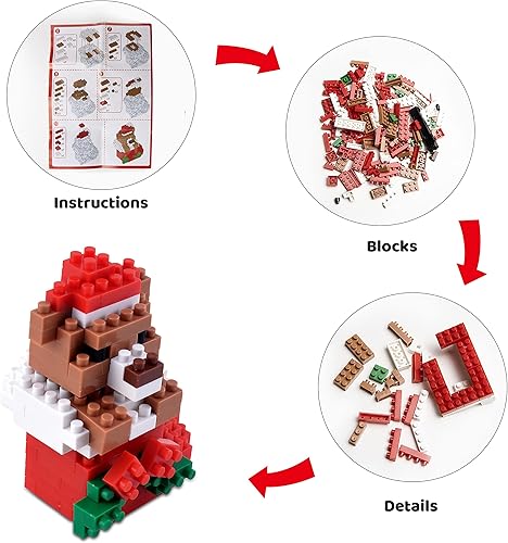 Miniatura 3 de JOYIN Calendario de Adviento de cuenta regresiva de 12 días de Navidad 2023 con 12 piezas de bloques de construcción de números animados STEM