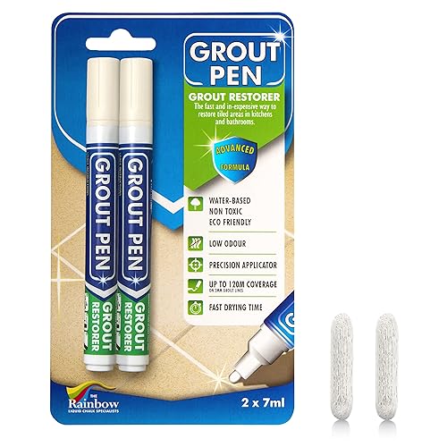 Rotulador de pintura para azulejos de color marfil pintura impermeable para lechada, colorante para lechada de azulejos y bolígrafo sellador,