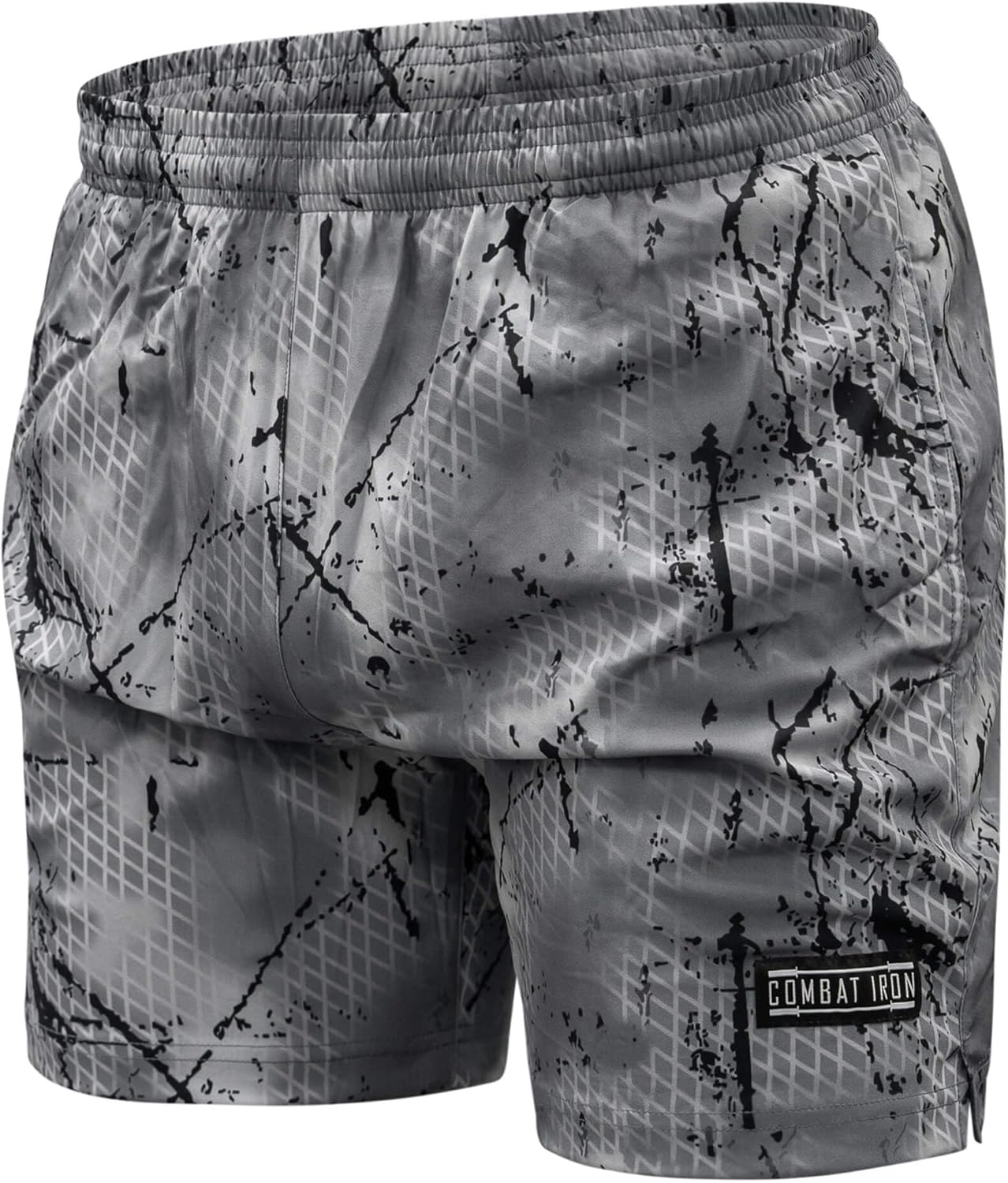 Combat Iron Men's Performance Training Shorts - 5.5” Inseam - Quick Dry Mid Stretch Allowance with Mesh Inner Pockets - Image 4