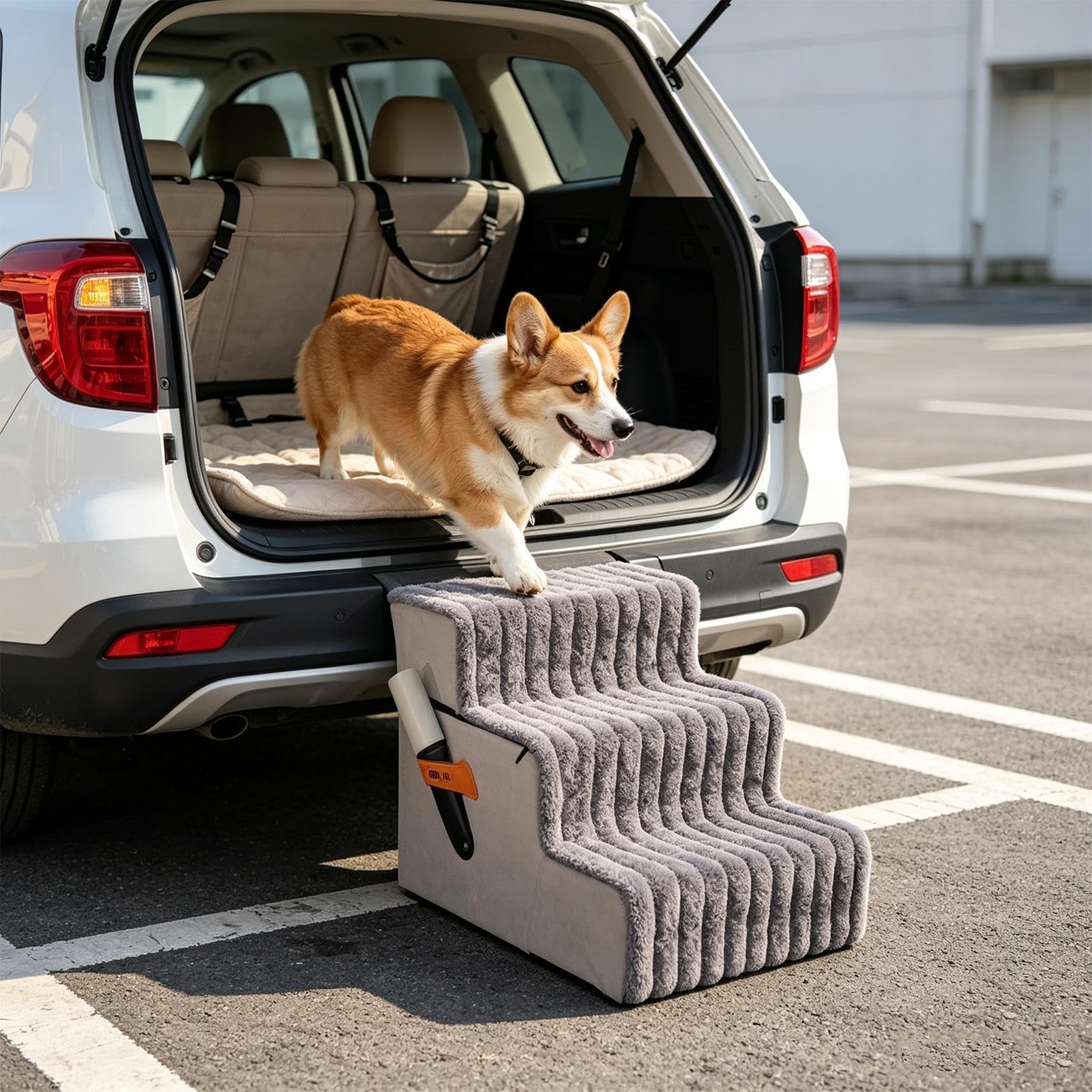 Rampa de Cama para Perros Escalera De Mascotas Antideslizante Ligera | Escaleras equilibradas de cama de perro para cachorros, gatos, sofá, sillón, balcón y apartamento de