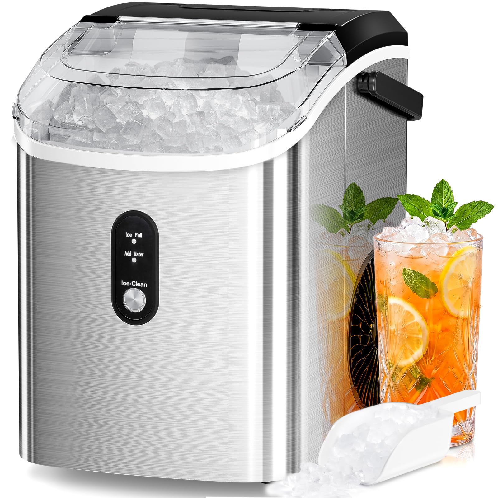 Antarctic Star Nugget Countertop Ice Maker with Soft Chewable Ice