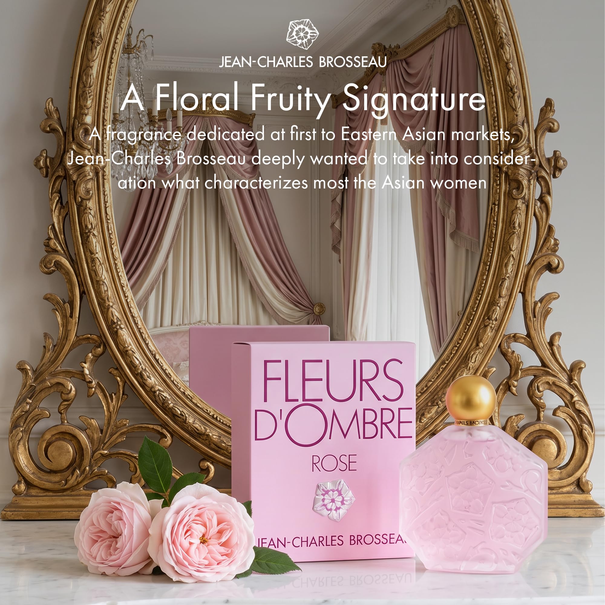 J CHARLES BROSSEAU Fleurs Rose woda toaletowa w sprayu, 100 ml, 1 opakowanie (1 x 100 ml)