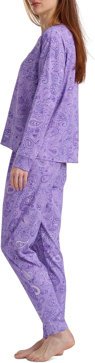 Karen Neuburger womens Long Sleeve Pullover and Jogger Pajama Set - Image 3