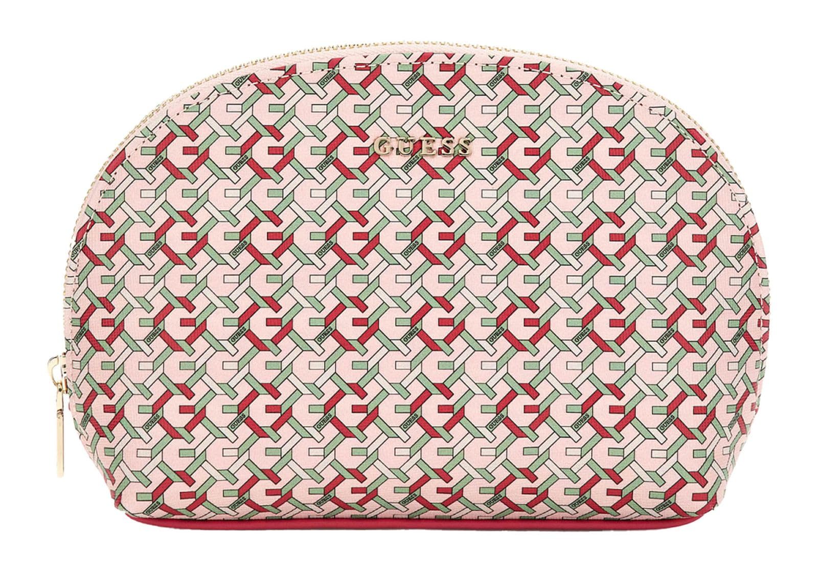 GUESS Kosmetiktasche Dome Travel Case Pink Multi rosa