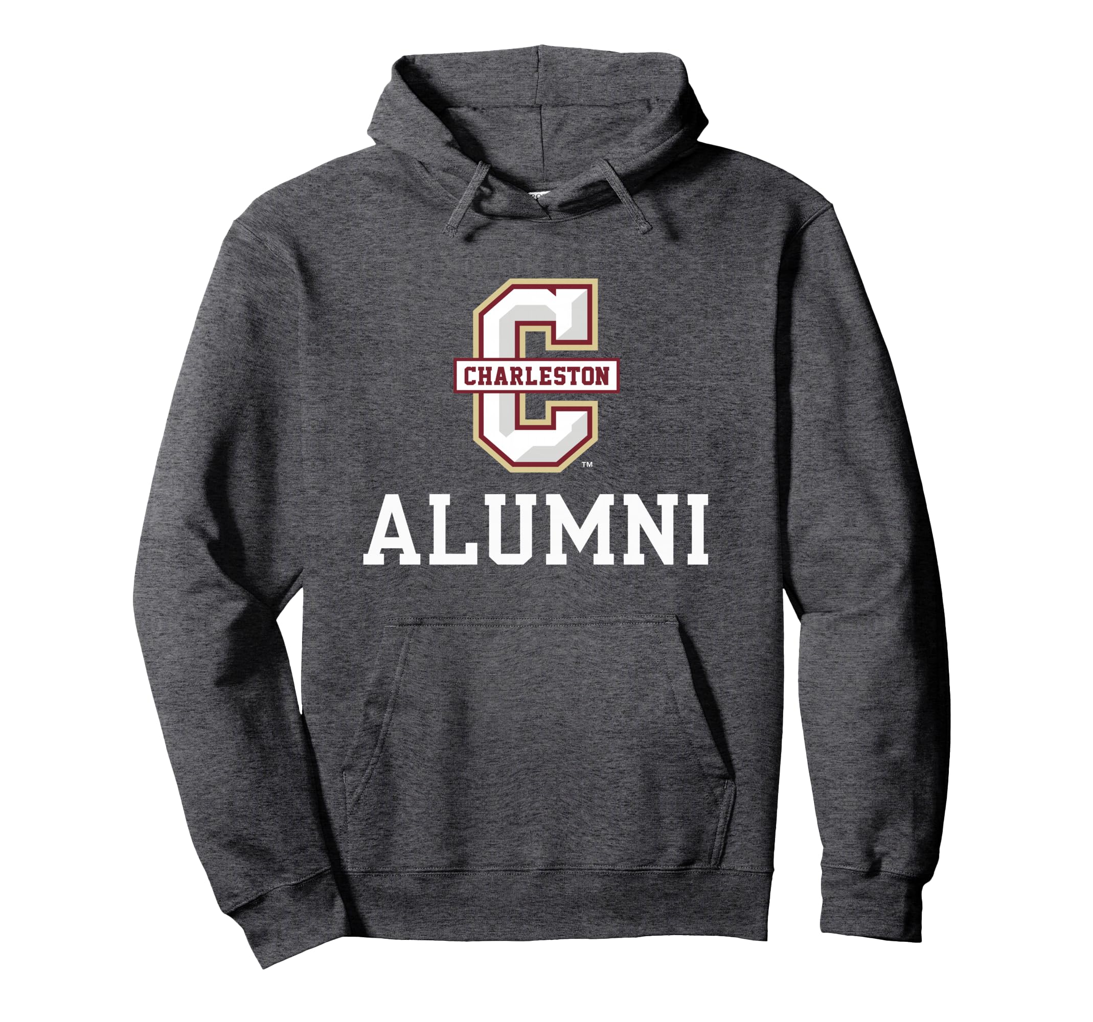 Charleston Cougars Alumni Icon Dark Heather Pullover Hoodie